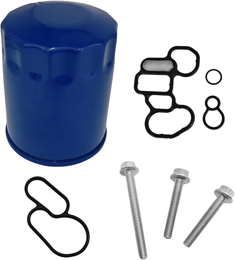 WHEELZEN Oil Filter & Oil Pump Gasket & Solenoid Valve Gasket Fit for Honda Accord Odyssey Pilot Ridgeline CL MDX RL TL TSX ZDX, Replace 15400-PR3-004 15400PR3004, With Bolts - Image 1